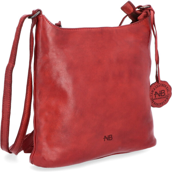 Kožená kabelka crossbody Noelia Bolger červená NB 2404 CV 64020355