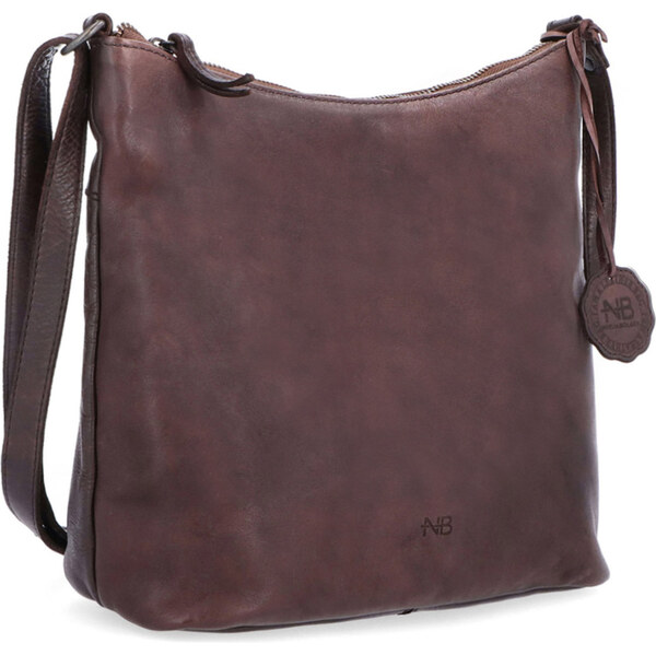 Kožená kabelka crossbody Noelia Bolger hnedá NB 2405 H 64020361