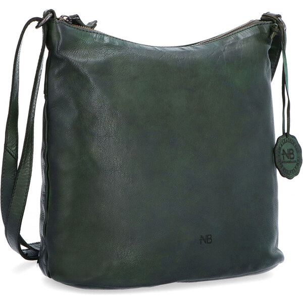 Kožená kabelka crossbody Noelia Bolger zelená NB 2405 ZE 64020363