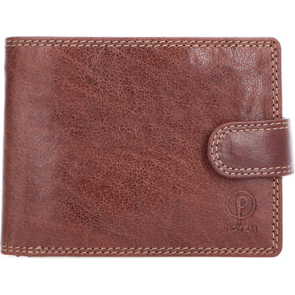 Pánska kožená peňaženka Poyem hnedá 5238 Poyem H 64020418