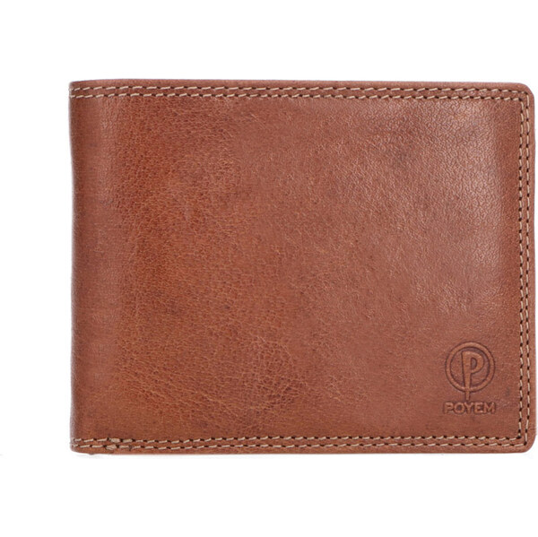 Pánska kožená peňaženka Poyem koňaková 5236 Poyem KO 64020438