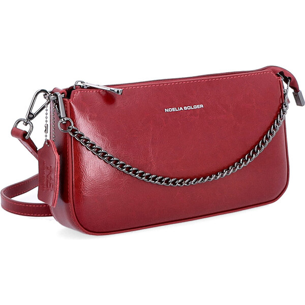 Kožená kabelka do ruky Noelia Bolger červená NB 0110 TCV 64020463
