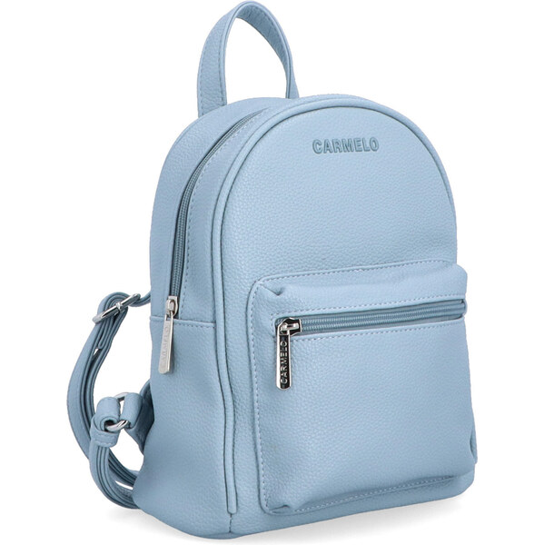 Mestský batoh zo syntetickej kože Carmelo modrá 4332 SM 64020599