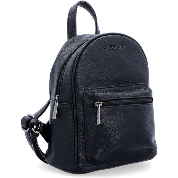 Mestský batoh zo syntetickej kože Carmelo čierna 4332 C 64020600