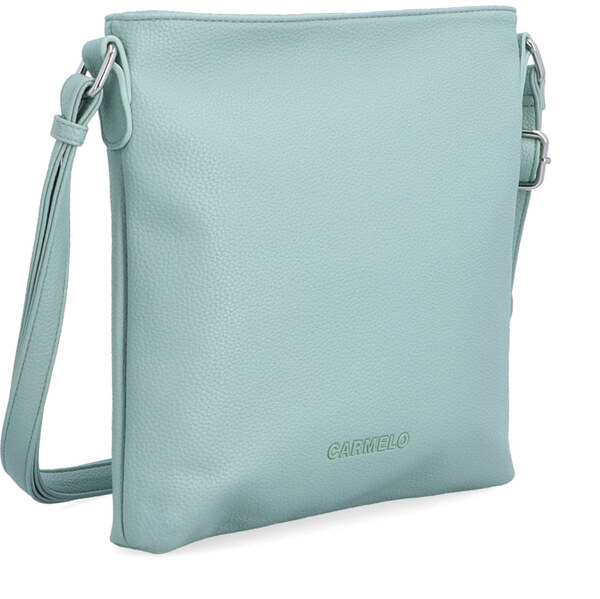 Kabelka zo syntetickej kože crossbody Carmelo zelená 4324 SZE 64020610