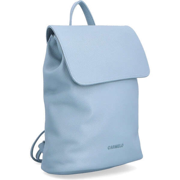 Mestský batoh zo syntetickej kože Carmelo modrá 4276 SM 64020616