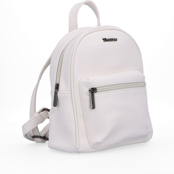 Mestský batoh zo syntetickej kože Tangerin krémová 8018 K 64020628