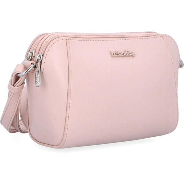 Kabelka zo syntetickej kože crossbody Le Sands ružová 7716 R 64020637