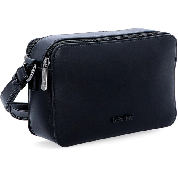 Kabelka zo syntetickej kože crossbody Le Sands čierna 7717 C 64020635