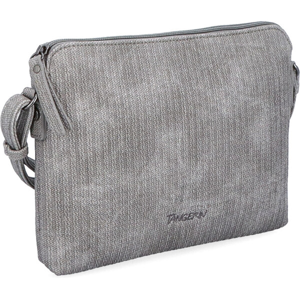 Kabelka zo syntetickej kože crossbody Tangerin sivá 7014 S 64020651