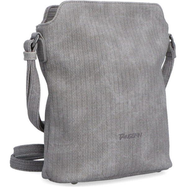 Kabelka zo syntetickej kože crossbody Tangerin sivá 7013 S 64020656