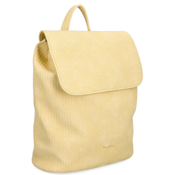 Mestský batoh zo syntetickej kože Tangerin žltá 7011 ZLU 64020661