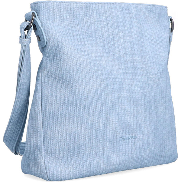 Kabelka zo syntetickej kože crossbody Tangerin modrá 7010 SM 64020731