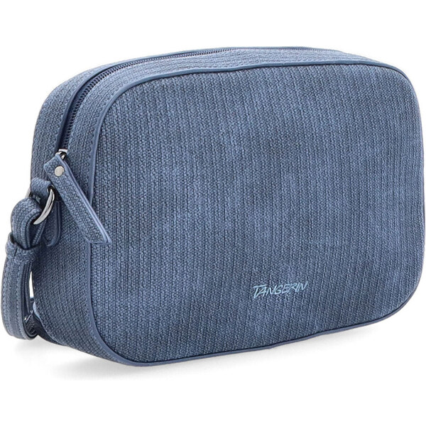 Kabelka zo syntetickej kože crossbody Tangerin modrá 7009 TM 64020733