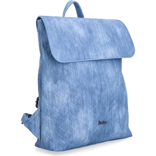 Mestský batoh zo syntetickej kože Indee modrá 6332 M 64020743