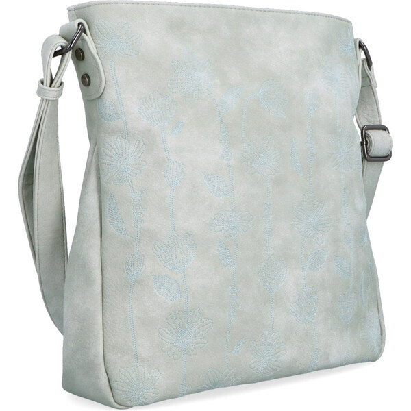 Kabelka zo syntetickej kože crossbody Indee sivá 6327 S 64020753