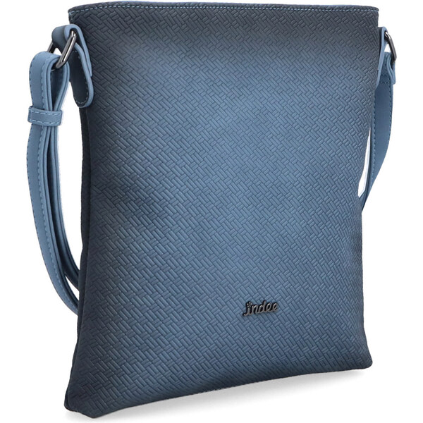 Kabelka zo syntetickej kože crossbody Indee modrá 6316 M 64020765
