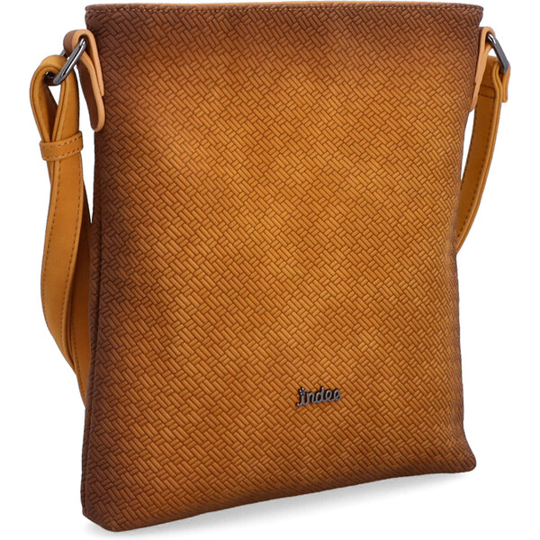 Kabelka zo syntetickej kože crossbody Indee žltá 6316 ZLU 64020764