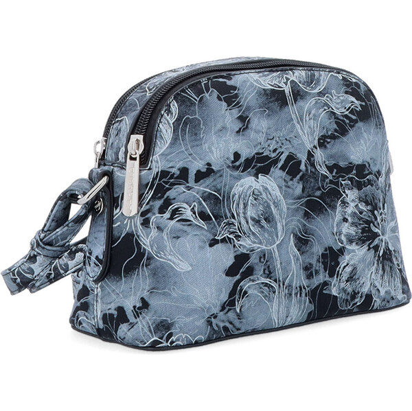 Kabelka zo syntetickej kože crossbody Carmelo čierna 4343 C 64020787