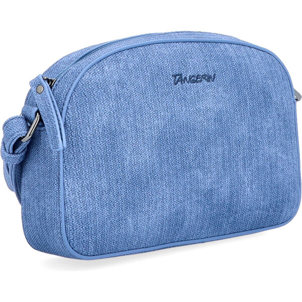 Kabelka zo syntetickej kože crossbody Tangerin modrá 7012 M 64020887