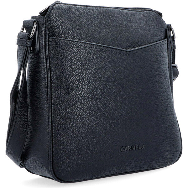 Kabelka zo syntetickej kože crossbody Carmelo čierna 4331 C 64020895
