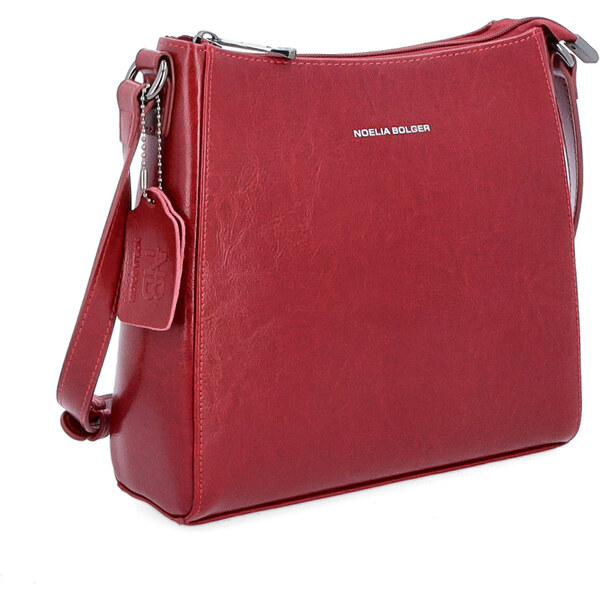 Kožená kabelka crossbody Noelia Bolger červená NB 0079 TCV 64020907