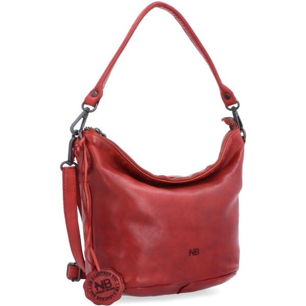 Kožená kabelka cez rameno Noelia Bolger červená NB 2409 CV 64020930