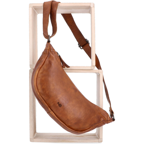 Kožená kabelka crossbody Noelia Bolger koňaková NB 2412 KO 64020943