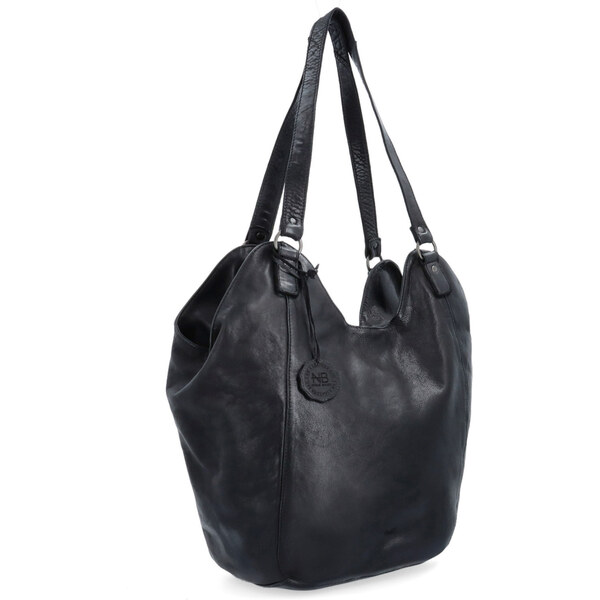 Kožená kabelka cez rameno Noelia Bolger čierna NB 2094 C 64020949