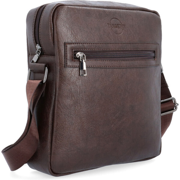 Pánska taška zo syntetickej kože Tangerin hnedá 2315 H 64020975