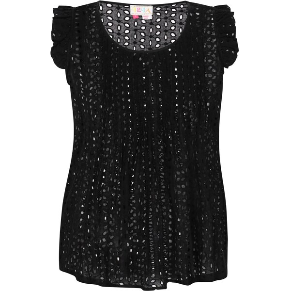 IZIA Top Boho čierna 65877805