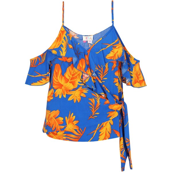 IZIA Top Fashion Look kráľovská modrá / oranžová / mandarínková 65877860