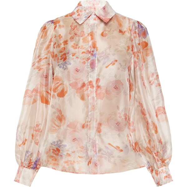 FELIPA Blúzka Fashion Look tmavofialová / marhuľová / tmavooranžová / 64575624