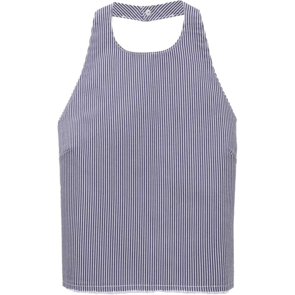 Pull&Bear Top zafírová / biela 65880543