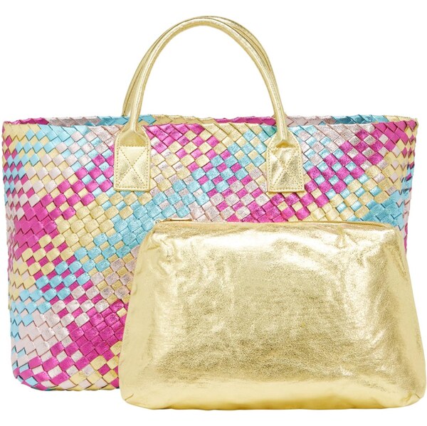 faina Kabelka 2-IN-1 krémová / modrozelená / ružová 65834823