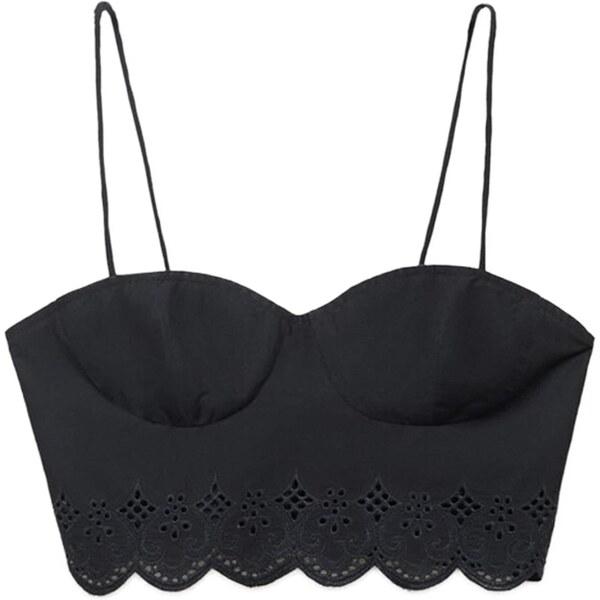 MANGO Top LUISA čierna 65921710