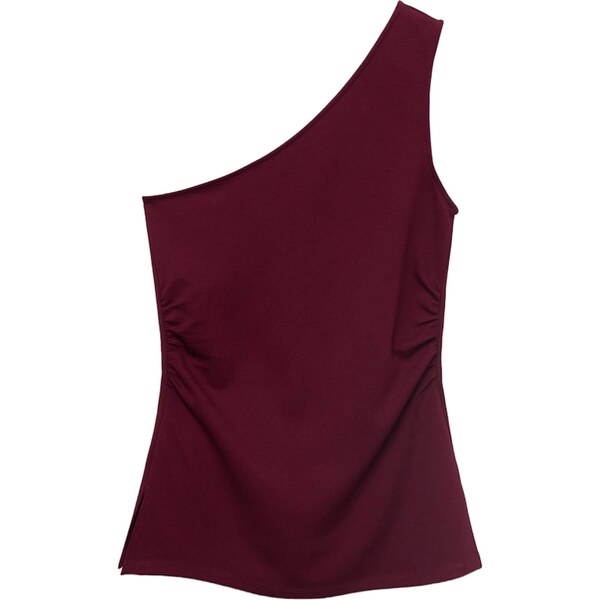 MANGO Top DAVID karmínovo červená 64603018