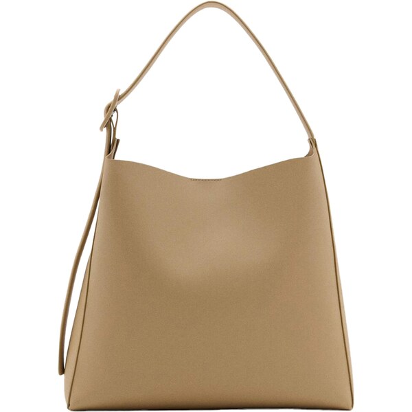 MANGO Kabelka na rameno Winnie béžová 64045578