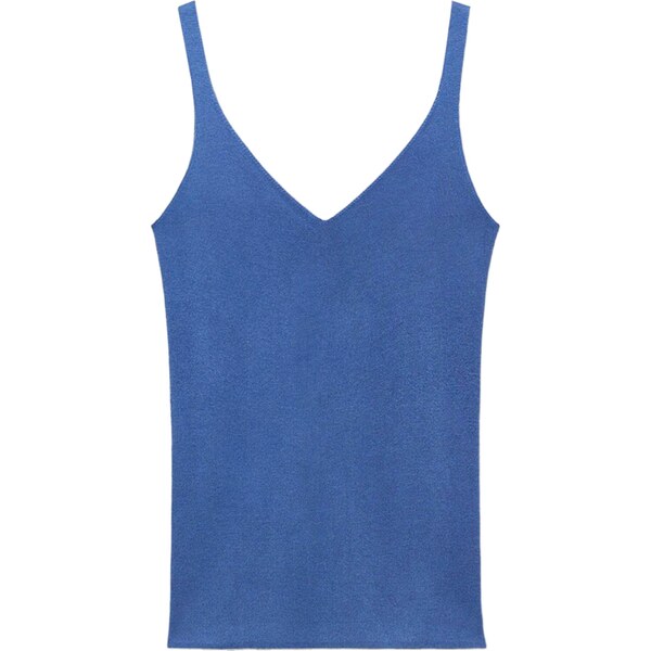 MANGO Top GYM modrá 65051761