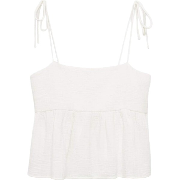 MANGO Top RODAS biela 65880632