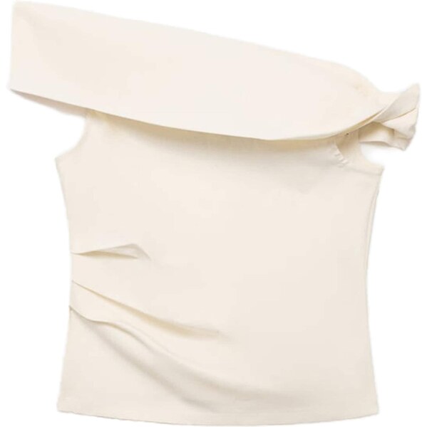 MANGO Top BENJI krémová 65067832