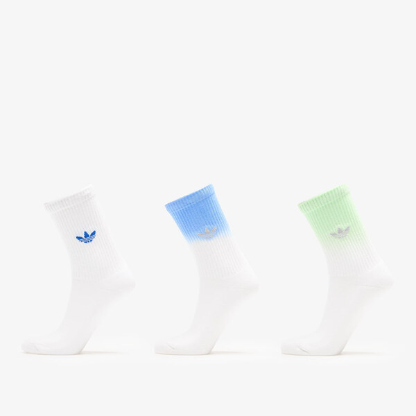 adidas Originals adidas Ombre Crew Socks 3-Pack White/ Pulse Lime S 64025953