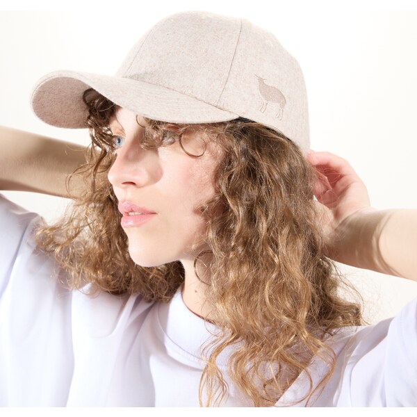 Vlnka Vlnená šiltovka Merino Woolee Capsule béžová/čierna 64029212