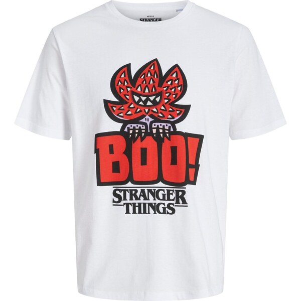 JACK & JONES Tričko JORStranger červená / čierna / biela 63956774