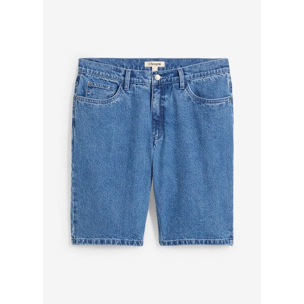 bonprix Džínsové bermudy, strečové, Relaxed Fit, farba modrá 64039493