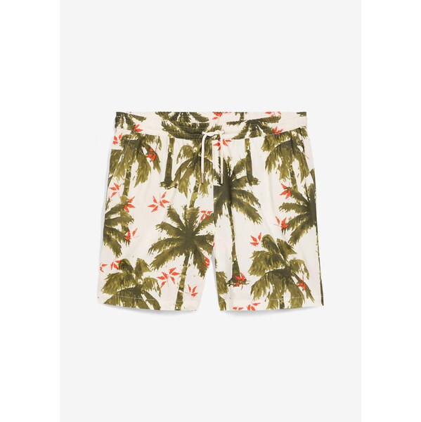 bonprix Šortky bez zapínania z viskózy, Loose Fit, farba biela 64039591