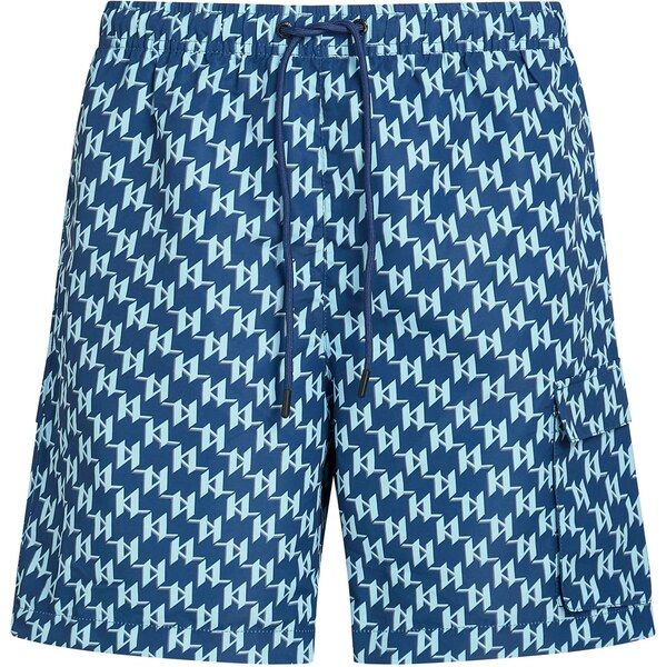 Karl Lagerfeld Plavecké šortky dymovo modrá / nebesky modrá / 64045255