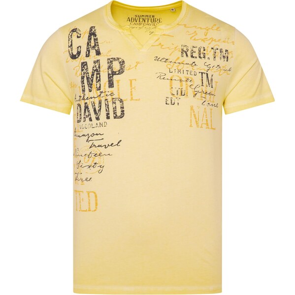 CAMP DAVID Tričko žltá / svetložltá / čierna 64045481