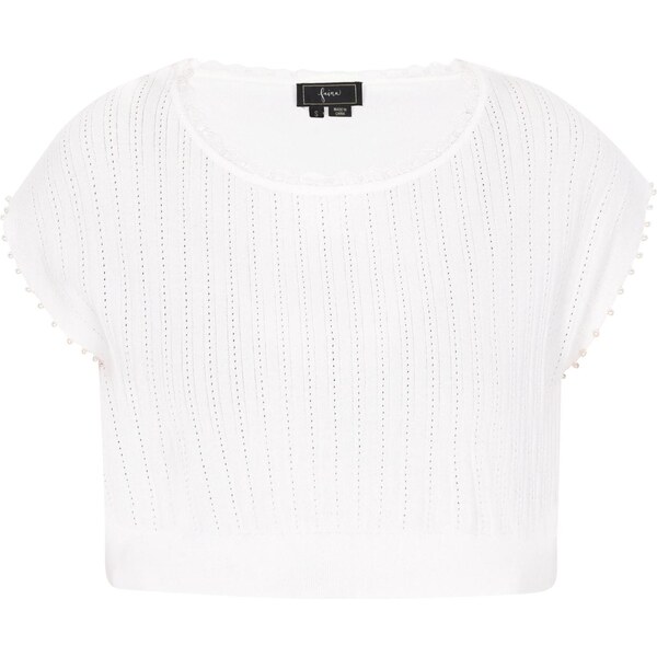 faina Vyšívaný top biela 65876489