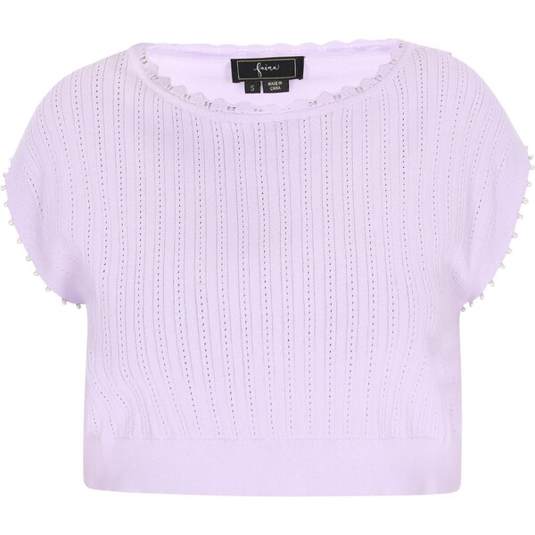 faina Vyšívaný top levanduľová 65876491